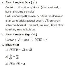 Operasi hitung dalam matematika membahas cara memperlakukan dua buah bilangan atau lebih sesuai dengan operator yang memisahkannya. Rumus Matematika Akar Pangkat 3 Kelas 6
