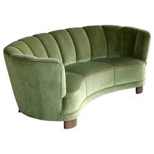 Boesen Style Banana Form Curved Sofa By Slagelse Mobelvaerk Danish Midcentury Curved Sofa Three Seat Sofa Sofa
