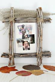 This do it yourself tutorial shows you how to take a piece of wood or wooden pallet, some mod podge and your photos to make distressed, rustic picture frames and diy vintage photos. Twig Frame Rustic Home Decor Easy Peasy Creative Ideas