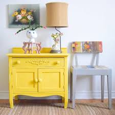 Annie Sloan Not A Blue Movie Yellow Painted Furniture Colorful Furniture Painted Furniture