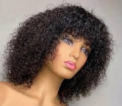 Short Curly Human Hair Wig