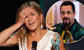Adam sandler is known to cruise his f5 around movie studios. Adam Sandler Responds To Jennifer Aniston Calling Out Uncut Gems Snub At Sag Awards Daily Mail Online