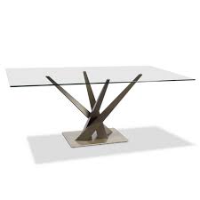 The glass table top is available in a variety of shapes and sizes to suit any space. Crystal Dining Table Contemporary Dining Table San Francisco Design