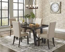 Rokane Dining Table And 4 Chairs D397 02 4 35 Dining Room Groups Dining Room Sets Brown Dining Room Casual Dining Rooms