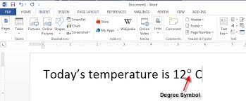 How To Insert Degree Symbol In Microsoft Word Dummytech Com