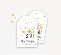 The first design in each color scheme says baby shower on the labels. Free Baby Shower Thank You Favor Tags Twinkle Little Star Pdf Instant Download Printable Printable Market