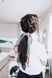 French Braids Into Ponytail New Site Scarf Hairstyles Hair Styles Long Hair Styles