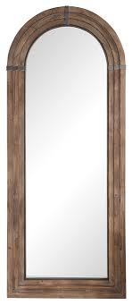 Modern, traditional, eclectic, rustic, glam, farmhouse, country Oversize Wood Arch Full Length Wall Mirror 82 Rustic Floor Leaner Cathedral Rustic Wall Mirrors By My Swanky Home Houzz