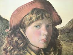 Vintage Peter Hurd Limited Edition Lithograph MY DAUGHTER CAROL