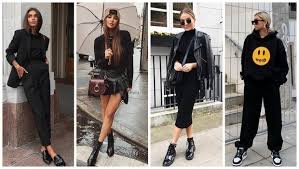 Creating cool, casual vibes with this. 30 Looks For The Woman Who Loves To Wear All Black Outfits