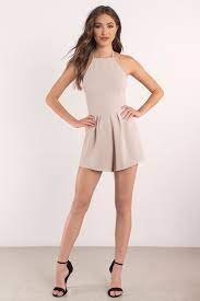 Analee Taupe Romper Fashion Matching Sets Fashion Pretty Outfits