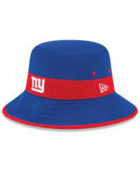 New Era New York Giants Training Camp Reverse Bucket Hat Sports Fan Shop By Lids Men Macy S New York Giants New Era Hats For Men