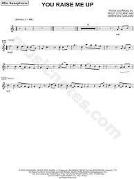 Josh Groban You Raise Me Up Sheet Music In C Major Transposable Download Print Saxophone Sheet Music Sheet Music You Raise Me Up