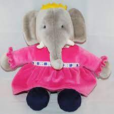 1989 Gund Babar S Celeste The Elephant Queen Plush Character Vintage Toys Gund Dinosaur Stuffed Animal