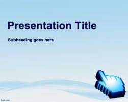 Free Software Development Powerpoint Template With Light Blue Background And Mouse Curs Software Development Powerpoint Templates Business Powerpoint Templates