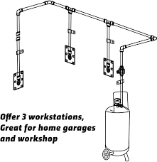 Wynnsky shop air line kit, 3/8 inch (9.5mm) od × 60 feet nylon compressed air pipe, 200psi, cutter, tees, mounting clips, connectors, 49pcs garage air compressor accessories master kit. Buy Wynnsky Shop Air Line Kit 3 8 Inch 9 5mm Od 60 Feet Nylon Compressed Air Pipe 200psi Cutter Tees Mounting Clips Connectors 49pcs Garage Air Compressor Accessories Master Kit Online In Indonesia B07wkl6688
