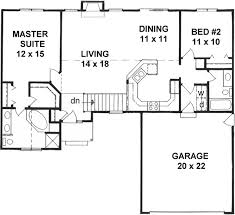 Style House Plans 1218 Square Foot Home 1 Story 2 Bedroom And 2 Bath 2 Garage Stalls By Mon Ranch Style House Plans Bedroom House Plans Small House Plans
