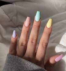 50 Super Cute Ideas For Spring Nails The Blushing Bliss In 2021 Cute Gel Nails Spring Acrylic Nails Broken Nails