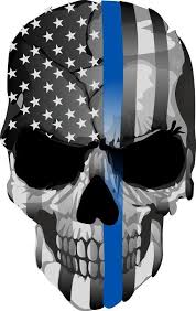 Thin Blue Line Decal Punisher Skull Blue Line Usa Version 2 Various Sizes Thin Blue Line Decal Punisher Skull American Flag American Flag Wallpaper