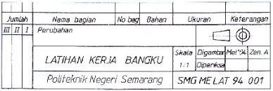 Pengertian etiket gambar teknik dalam sebuah gambar teknik kita akan melihat satu bagian pada gambar yang memuat beberapa keterangan teknis. Handout Gambar Teknik Pdf Free Download