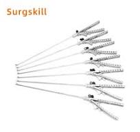 Porte-aiguille laparoscopique à usage médical, Type J & J, mâchoire droite  et incurvée, longueur 5mm 330mm - AliExpress