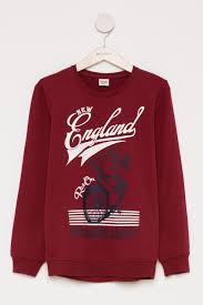 bordo genc erkek baskili genc erkek sweatshirt 698381 defacto erkek sweatshirt moda kadin