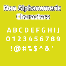 Quite simply, an alphabetic character is a 'letter'. What Are Non Alphanumeric Characters Best Explain 2022