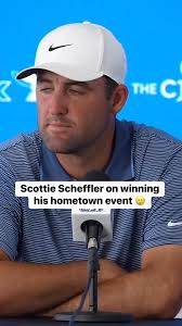 Winning the hometown event in front of family made this one extra special  for Scottie Scheffler. 🥲