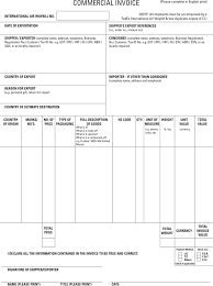 Free Commercial Invoice Template Pdf 771kb 1 Page S