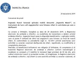 Copierea de continut din prezentul site este supusa regulilor precizate in termeni si conditii! Oficial InspecÈia Muncii A Lansat Azi 20 12 2019 Registrul Electronic De EvidenÈÄ A Zilierilor Èi O AplicaÈie MobilÄ DedicatÄ Cabinetexpert Ro Blog Contabilitate