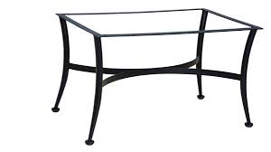 You can specify any height. Patio Store Woodard Wrought Iron Universal Rectangular Coffee Table Base