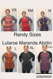 Randy Size Chart Comparison Sizes Xs 2xl In 2019 Randy
