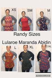 randy size chart comparison sizes xs 2xl in 2019 randy