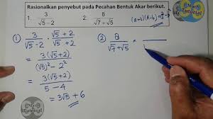 Cara merasionalkan penyebut detail dengan beberapa contoh untuk memperjelasnya sehingga mudah difahami. Tutorial Cara Mudah Merasionalkan Penyebut Pada Pecahan Bentuk Akar Bagian 1 Youtube