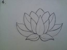 Lotus Flower Outline Realistic 28 Collection Of Small Lotus Flower Lotus Flower Drawing Lotus Drawing Flower Drawing