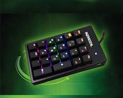 Keycool 22 Key Numpad Numeric Pad Ten Key Pad Pbt Keycap Mechanical Keyboard Bank Kailh Mx Blue Switches Keypad Rainbow Keyboard Computer Peripherals Computer