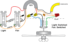 Select the light green headlight high beam wire (11a) and tan headlight low beam wire (12). Wiring A Ceiling Fan And Light With Diagrams Ptr