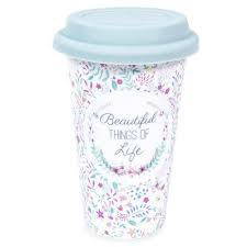 To Go Porzellanbecher Mit Beautiful Blumenmotiven Tazas Bonitas Tazas De Unicornio Botellas De Agua