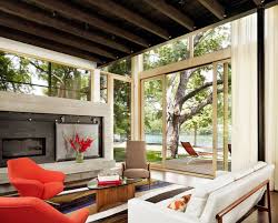 A master bedroom retreat with beautiful windows and french doors to a balcony. 22 Awesome Glass Sliding Doors In The Living Room Home Design Lover