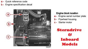 4 3 Mercruiser Engine Serial Number Location