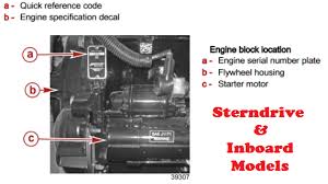 4 3 mercruiser engine serial number location