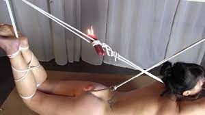 Nasty bondage action with candles - Yvette Costeau Hardcore BDSM watch  online