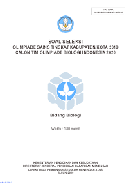 Maybe you would like to learn more about one of these? Soal Dan Pembahasan Soal Osn Biologi Sma Tingkat Kabupaten Kota Tahun 2015