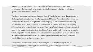 How to write a letter rebuking allegations? Harper S Open Letter On Free Expression Draws A Counterblast The New York Times