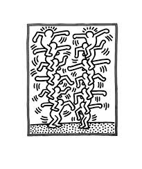 100 page large a4 8.5 x 11 size. Keith Haring Coloring Pages Haring Art