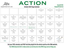 Get it as soon as wed, aug 5. October 2020 Yoga Calendar Action Yoga With Adriene Yoga With Adriene Home Yoga Practice Stress Yoga