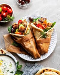 Vegan Cauliflower Gyros Crumbs Caramel Recipe In 2020 Vegan Cauliflower Recipes Gyros