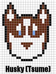 Siberian Husky Bead Sprite Keychain Customizable Easy Perler Beads Ideas Easy Perler Bead Patterns Mini Hama Beads