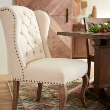 Jamison Flax Wingback Dining Chair Pier 1 Imports Wingback Dining Chair Dining Chairs Tufted Dining Chairs