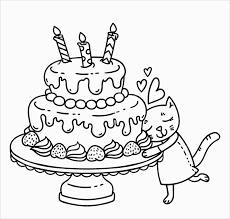 I made this one year for my dog and she ate it all up. Cake Coloring Pages 110 Images For Kids Free Printable